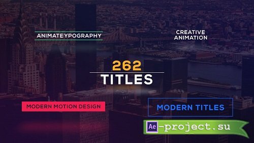 262 Title Pack Animation - After Effects Templates