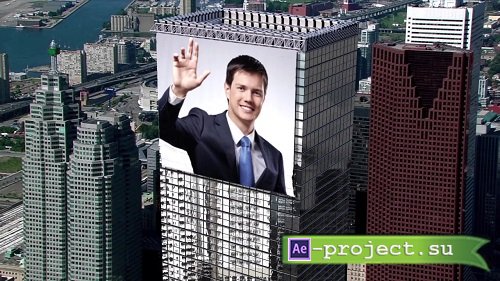 Advertising Poster On A Skyscraper - 94035638 - After Effects Templates