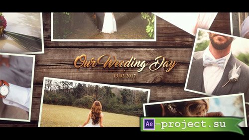 Videohive: Wedding Gold Slideshow - Project for After Effects 