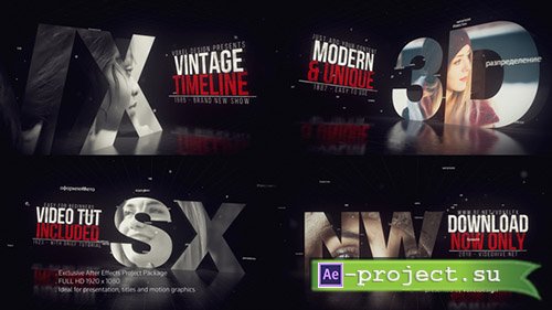 Videohive: Vintage Timeline Title 22861082 - Project for After Effects 
