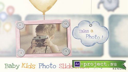 Videohive: Baby Kids Photo Slideshow - Project for After Effects 