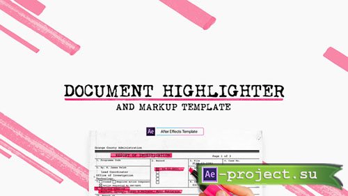 Videohive: Document Highlighter - Project for After Effects 