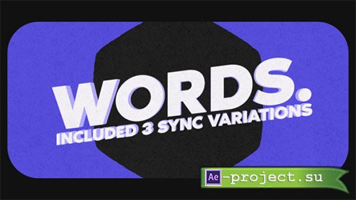 Videohive: Words Stomp - Project for After Effects 