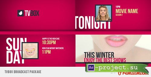 Videohive: TVBOX Broadcast Package - Project for After Effects 