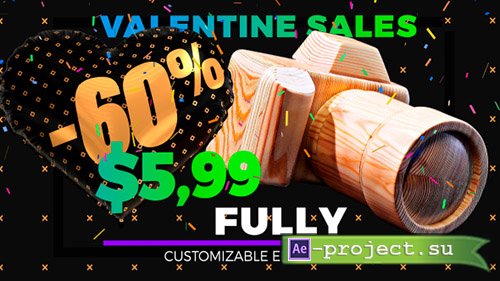 Videohive: Grand Sale - Hearts Style - Project for After Effects 