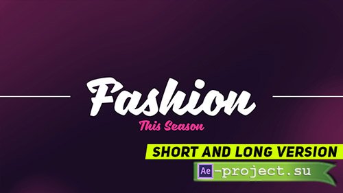 Videohive: Fashion Promo V2 19239640 - Project for After Effects