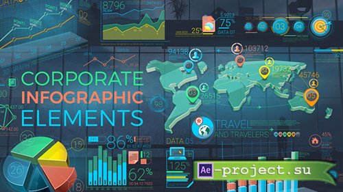 Videohive: Colorful Corporate Infographic Elements - Project for After Effects 
