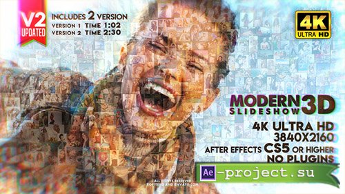 Videohive: Modern Slideshow 3D - Project for After Effects 