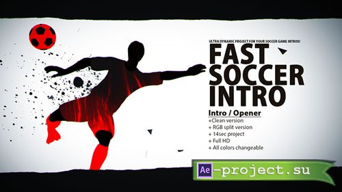 Videohive: Fast Soccer Intro 22934416 - Project for After Effects 
