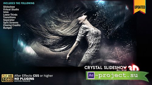 Videohive: Crystal Slideshow Pack 3D V.2 - Project for After Effects 