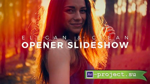 Videohive: Elegant and Clean Opener Slideshow - Project for After Effects 