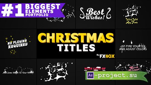 Videohive: Christmas Titles And Transitions - Project for After Effects