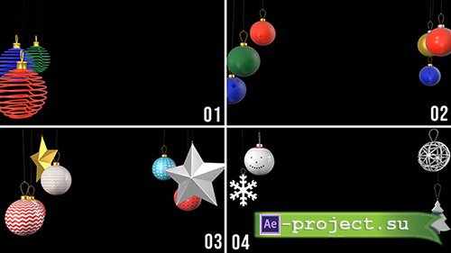 Christmas Ornaments Pack Vol. 1 Stock Motion Graphics