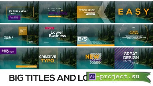 Big Titles and Lower Thirds 133245 - After Effects Templates