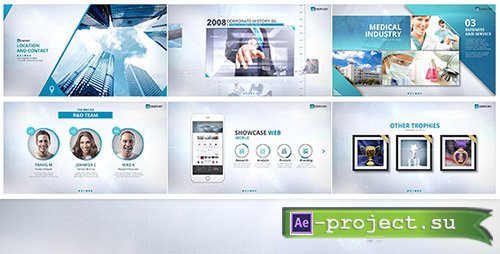 Videohive: BLUE - Corporate Video Package - Project for After Effects 