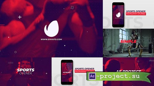 Videohive: Sports Opener Instagram Stories - Project for After Effects 