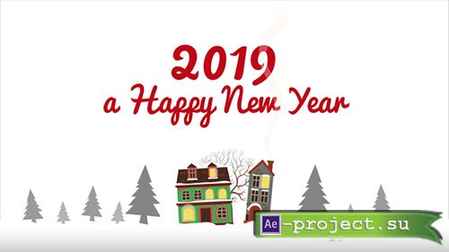 Videohive: Beautiful Christmas Flat - Project for After Effects 