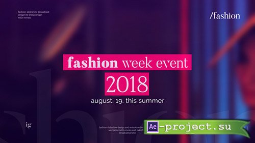Videohive: Fashion Opener 21740589 - Project for After Effects 