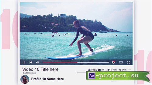 Videohive: Top 10 YouTube Videos - Project for After Effects 