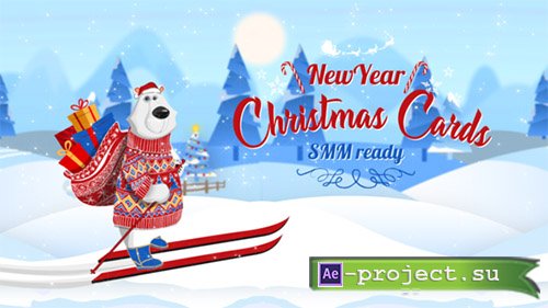 Videohive: Christmas New Year Cards (SMM Ready) - Project for After Effects 