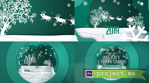 Videohive: Merry Christmas Greeting Card - Project for After Effects 