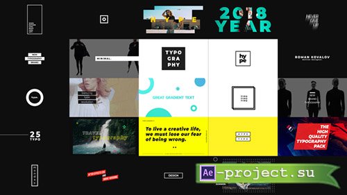 Videohive: New Hype Typography - Project for After Effects 