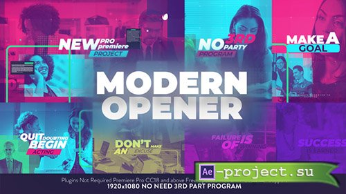 Videohive: Modern Opener 22957072 - Premiere Pro Templates 