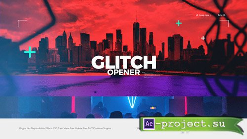 Videohive: Glitch Opener 20868750 - Project for After Effects 