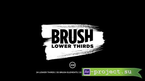 Videohive: Brush Lower Thirds 23110580 - Project for After Effects 