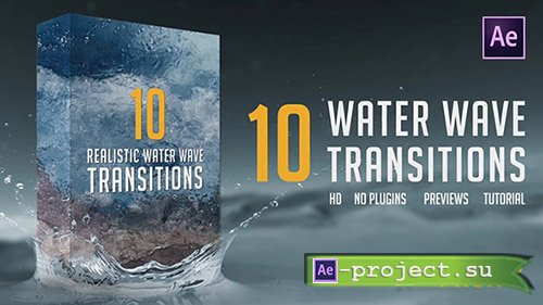 Water Wave Transitions Pack 2 - After Effects Templates 
