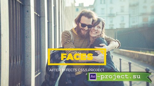 Videohive: Faces - Parallax Kaleidoscope Gallery - Project for After Effects 