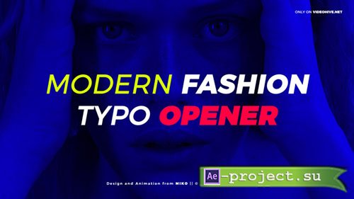 Videohive: Modern Fashion Typo Opener - Project for After Effects 