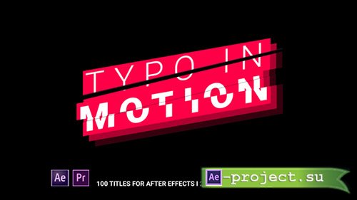 Videohive: Typo In Motion - After Effects & Premiere Pro Templates 