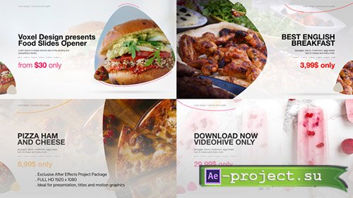 Videohive: Food Product Opener - Project for After Effects 