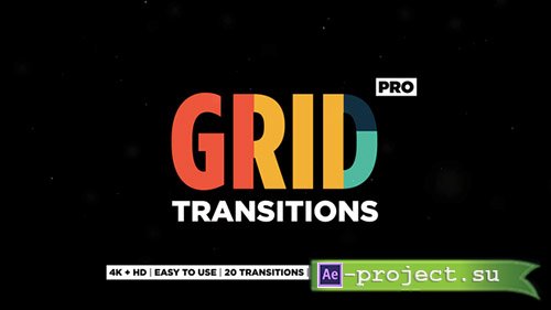 Videohive: Grid Transitions - Project for After Effects 