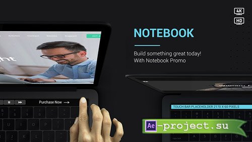 Videohive: Notebook Web Promo V2 - Project for After Effects 