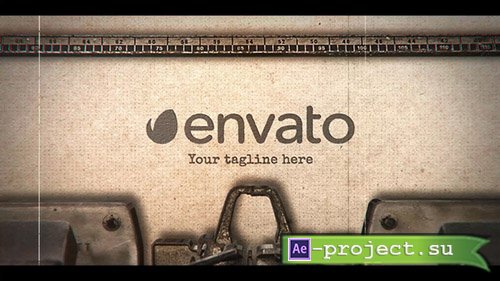 Videohive: Typewriter Stomp Intro 22586664 - Project for After Effects 