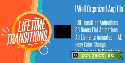 Videohive: Lifetime Transitions Pack - Project for After Effects 