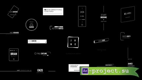 Videohive: Typographic Titles - Project for After Effects 