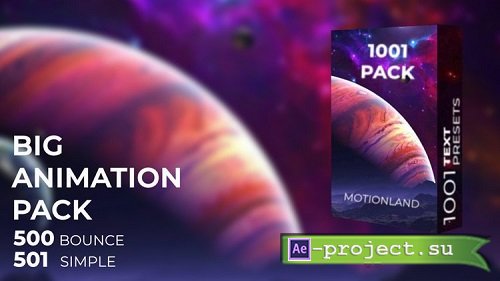 1000 Text Animation Presets 165594 - After Effects 