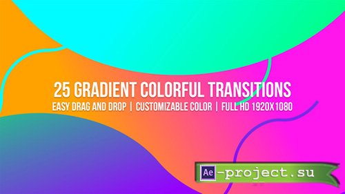 Videohive: Gradient Colorful Transitions - Project for After Effects 