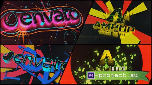 Videohive: Colorful Dubstep Projection Logo - Project for After Effects 