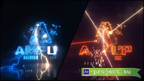 Videohive: Energetic Electrify and Laser Logo - Project for After Effects 