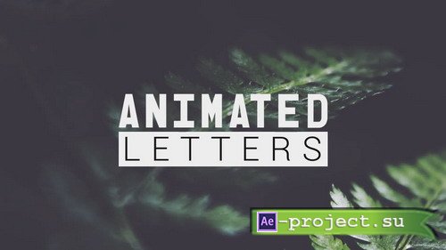 Videohive: Animated Letters & 10 Titles Layout - Project for After Effects