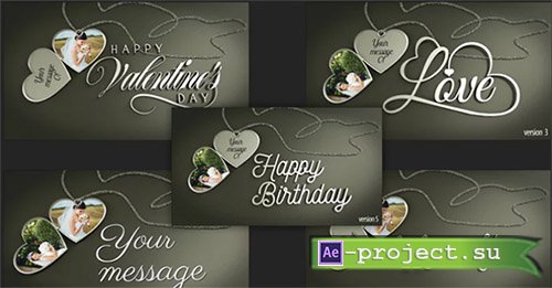 Heart Pendants And Messages 175878 After Effects Templates