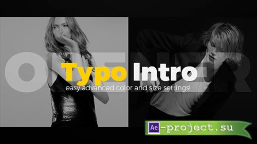 Videohive: Typo Intro Opener - Project for After Effects 