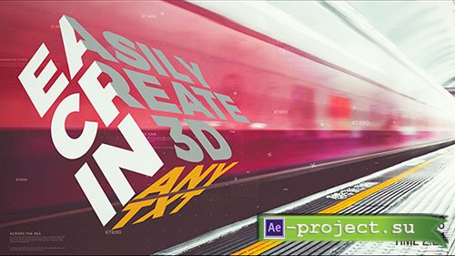 Videohive: Edge Typo Parallax Presentation - Project for After Effects 
