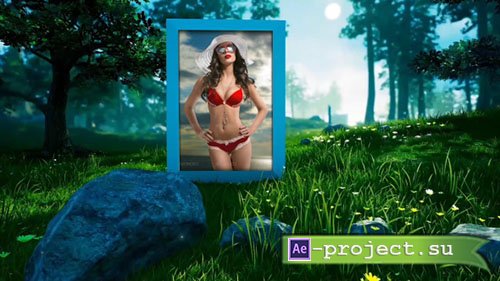 Videohive: Photo Gallery In Forest - Project for After Effects 