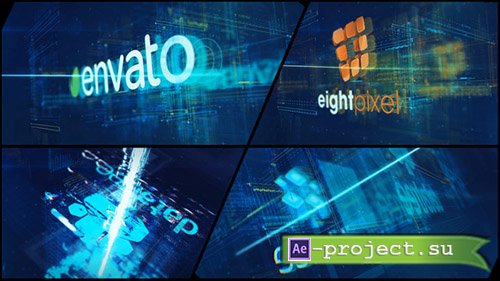 Videohive: High Tech Logo V09 Electric Glitch - Project for After Effects 