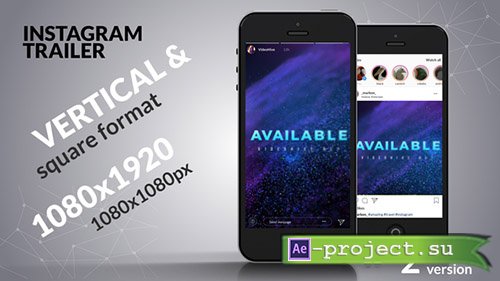 Videohive: Instagram Cinematic Trailer - Project for After Effects